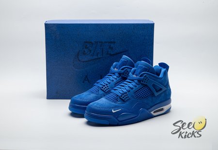 Air Jordan 4 x Nigel Sylvester Brick by Brick Blue Size 40-48.5